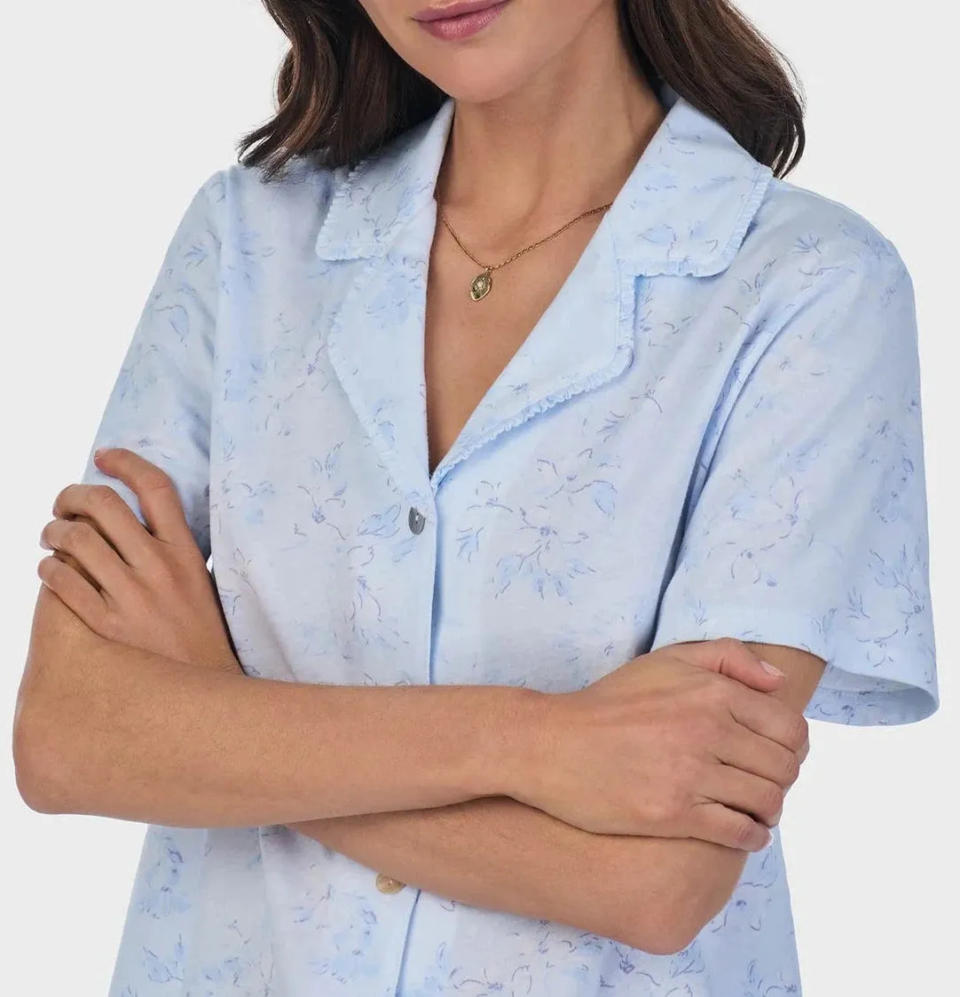 Petite Summer Magnolia Cotton Capri Pajama Set