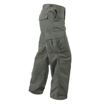 Vintage Style Vietnam Rip-Stop Fatigue Pants