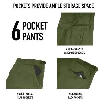 Vintage Style Vietnam Rip-Stop Fatigue Pants