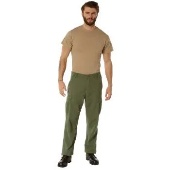 Vintage Style Vietnam Rip-Stop Fatigue Pants