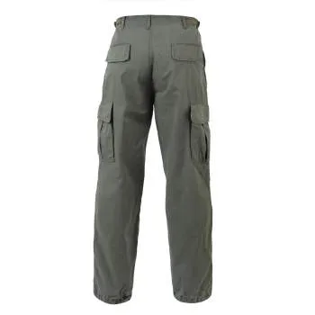 Vintage Style Vietnam Rip-Stop Fatigue Pants