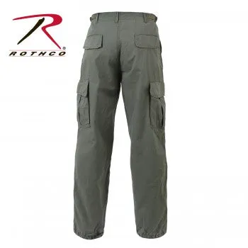 Vintage Style Vietnam Rip-Stop Fatigue Pants