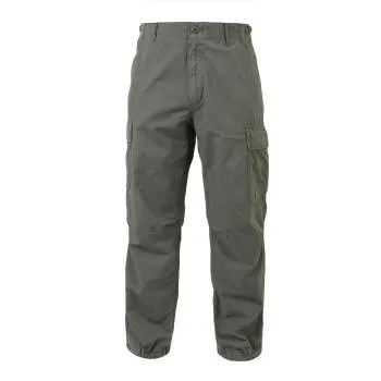 Vintage Style Vietnam Rip-Stop Fatigue Pants